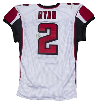 2016 Matt Ryan Game Used, Signed & Photo Matched Atlanta Falcons Road Jersey Used On 11/13/16 - MVP Season! (Ryan COA, Fanatics & Resolution Photomatching)